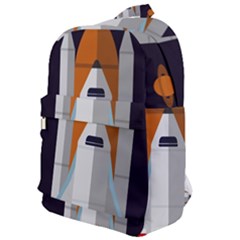Rocket Space Universe Spaceship Classic Backpack by Sarkoni