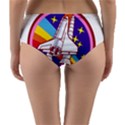 Badge Patch Pink Rainbow Rocket Reversible Mid-Waist Bikini Bottoms View2