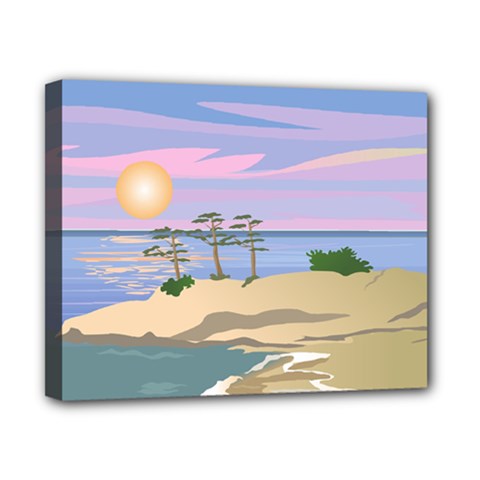 Vacation Island Sunset Sunrise Canvas 10  X 8  (stretched) by Sarkoni
