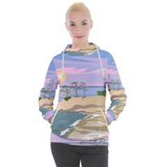 Vacation Island Sunset Sunrise Women s Hooded Pullover by Sarkoni