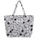 Dog Pattern Zip Up Canvas Bag View3