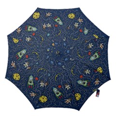 Cat Cosmos Cosmonaut Rocket Hook Handle Umbrellas (medium) by Grandong
