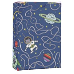 Cat Cosmos Cosmonaut Rocket Playing Cards Single Design (rectangle) With Custom Box by Grandong