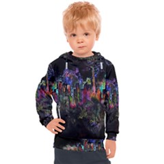 Grunge Paint Splatter Splash Ink Kids  Hooded Pullover by Grandong