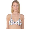 Playing Pandas Cartoons Reversible Tri Bikini Top View1