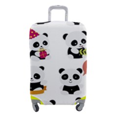 Playing Pandas Cartoons Luggage Cover (small) by Apen