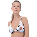 Playing Pandas Cartoons Knot Up Bikini Top View1