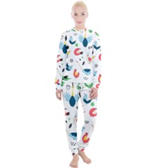 Vector Set Isolates With Cute Birds Scandinavian Style Women s Lounge Set by Apen