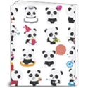 Playing Pandas Cartoons 8  x 10  Softcover Notebook View2