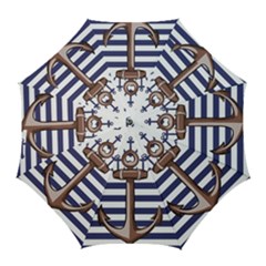 Anchor Background Design Golf Umbrellas by Apen