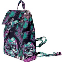 Anarchy Skull And Birds Buckle Everyday Backpack by Sarkoni