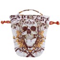 Harvest Of Fear Logo Illustration Skull Pistol Drawstring Bucket Bag View1
