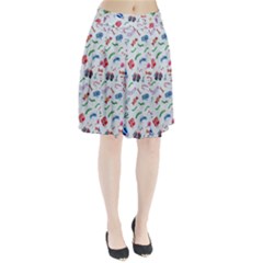 New Year Christmas Winter Pattern Pleated Skirt by Apen