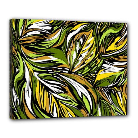 Foliage Pattern Texture Background Canvas 20  X 16  (stretched) by Ravend