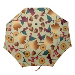 Autumn Leaves Colours Season Folding Umbrellas by Ravend