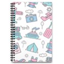 Transportation Seamless Pattern 5.5  x 8.5  Notebook View1