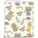 Cute Astronaut Cat With Star Galaxy Elements Seamless Pattern 8  x 10  Softcover Notebook View2
