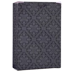 Black Floral Background, Black Backgrounds, Vintage Floral Playing Cards Single Design (rectangle) With Custom Box by nateshop