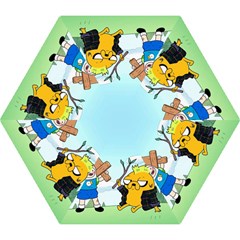 Adventure Time Finn And Jake Cartoon Network Parody Mini Folding Umbrellas by Sarkoni