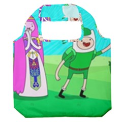 Adventure Time The Legend Of Zelda Parody Premium Foldable Grocery Recycle Bag by Sarkoni