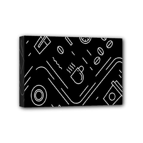 Coffee Background Mini Canvas 6  X 4  (stretched) by Bedest