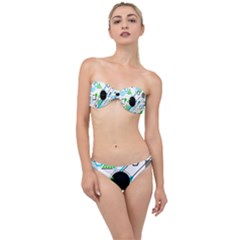 Geometric Shapes Background Classic Bandeau Bikini Set by Bedest