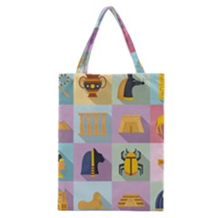 Egypt Icons Set Flat Style Classic Tote Bag by Bedest