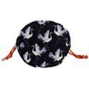 Crane Pattern Drawstring Bucket Bag View3