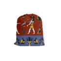 Ancient Egyptian Religion Seamless Pattern Drawstring Pouch (Medium) View1