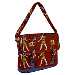 Ancient Egyptian Religion Seamless Pattern Buckle Messenger Bag by Hannah976