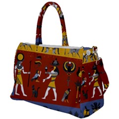 Ancient Egyptian Religion Seamless Pattern Duffel Travel Bag by Hannah976