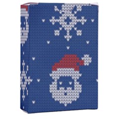 Santa Clauses Wallpaper Playing Cards Single Design (rectangle) With Custom Box by artworkshop