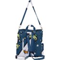 Ufo Alien Unidentified Flying Object Crossbody Backpack View3