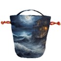 House Waves Storm Drawstring Bucket Bag View1