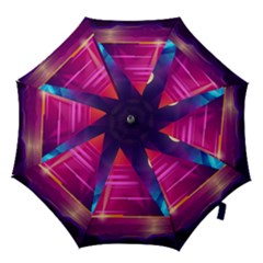 Egyptian Pyramids Night Landscape Cartoon Hook Handle Umbrellas (small) by Ndabl3x