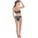 Illustration Astronaut Cosmonaut Paying Skateboard Sport Space With Astronaut Suit Halter Bikini Set View2