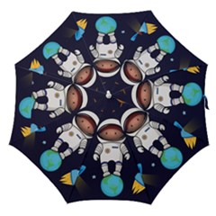 Boy Spaceman Space Rocket Ufo Planets Stars Straight Umbrellas by Ndabl3x