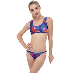 Cartoon Funny Aliens With Ufo Duck Starry Sky Set The Little Details Bikini Set by Ndabl3x