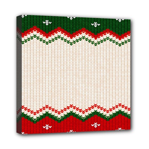 Merry Christmas Happy New Year Mini Canvas 8  X 8  (stretched) by artworkshop