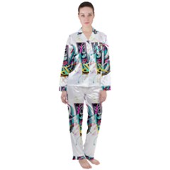 Graffiti Love Women s Long Sleeve Satin Pajamas Set	 by essentialimage