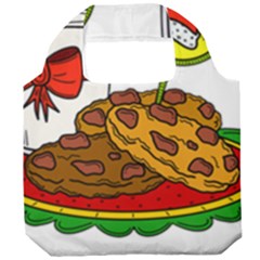 Milk Cookies Christmas Holidays Foldable Grocery Recycle Bag by Sarkoni