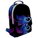 Stitch Love Cartoon Cute Space Flap Pocket Backpack (Large) View2