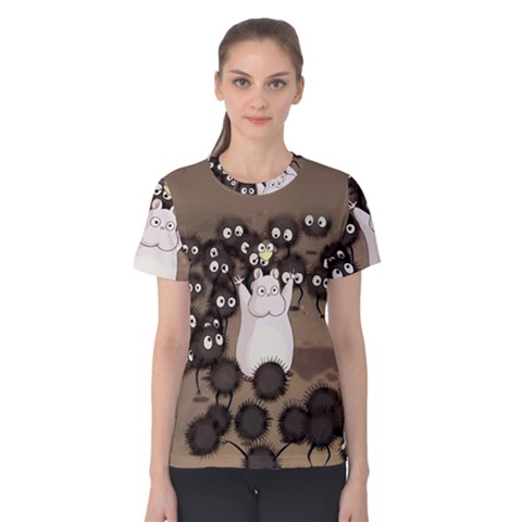 Cute Anime Scenery Artwork Fanart Women s Cotton T-shirt by Bedest
