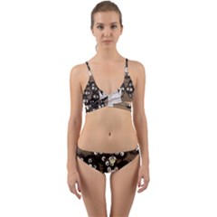 Cute Anime Scenery Artwork Fanart Wrap Around Bikini Set by Bedest