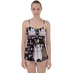 Cute Anime Scenery Artwork Fanart Babydoll Tankini Top by Bedest