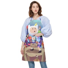 Cartoon Adventure Time Finn Princess Bubblegum Lumpy Space Pocket Apron by Bedest