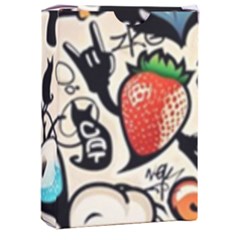 Comical Words Animals Comic Omics Crazy Graffiti Playing Cards Single Design (rectangle) With Custom Box by Bedest