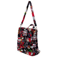 Graffiti Tatoo Skate Art Boom Crossbody Backpack by Bedest