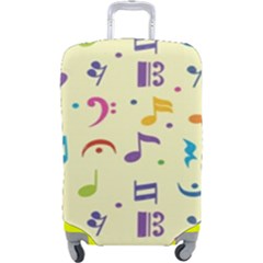 Seamless Pattern Musical Note Doodle Symbol Luggage Cover (large) by Hannah976