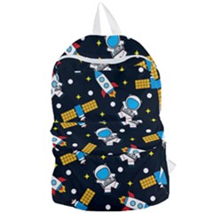 Seamless Adventure Space Vector Pattern Background Foldable Lightweight Backpack by Hannah976